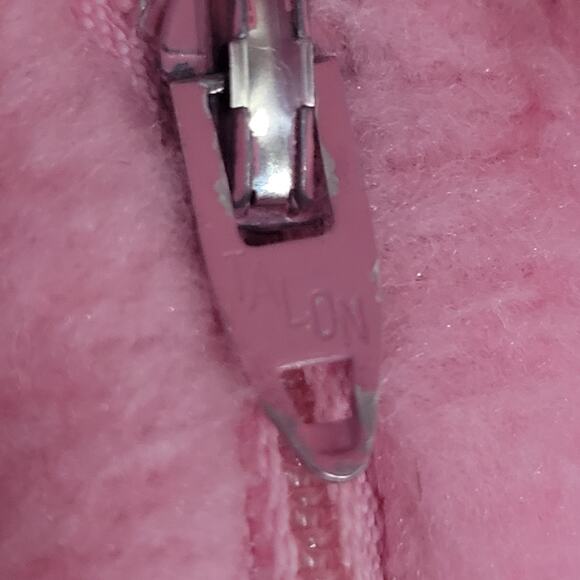 Vintage Sears Fleece Robe Pink Home Housecoat Pile Furry Long Loungewear Small - Picture 14 of 16